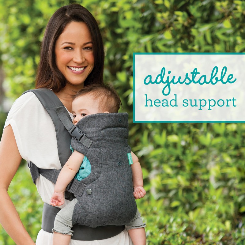 Infantino Flip 4-in-1 Convertible Baby Carrier, Adjustable, Ergonomic Babywearing, Registry