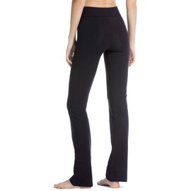 Fishers Finery Women's Ecofabric Classic Bootleg Yoga Athletic Pant (Black, M)