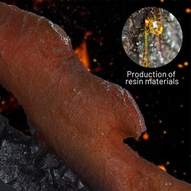 Electric Fireplace Wall Fireplace Recessed 3 Log Flame Colors Electric Fireplace Synthetic Resin Decoration Transparent Logs Flame for 36 inch Indoor Electric Fireplaces 3 Pieces