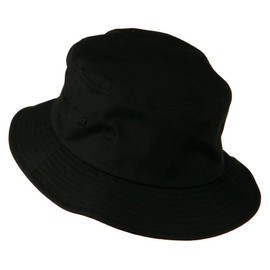 e4Hats.com Big Size Cotton Blend Twill Bucket Hat - Black XL-2XL