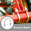 PATIKIL Round U-Bolts, 2 Pcs 2.48"(63mm) Inner Width 97mm Length