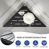 Bernkot 10'' Corner Shower Shelf w/Soap Holder, 304 Stainless Steel