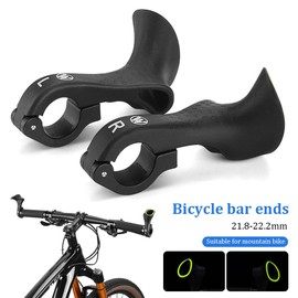 Mioloe Bicycle Handlebar Ends Bicycle Handlebar Extension Grips for MTB Road Cross Country Bicycle Suitable for 21.8-22.2 mm Handlebars (01)