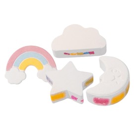 Baluue 4pcs Rainbow Fragrant Bathing Salt for Relaxation and Skin Nourishment for Mom Friends Yourself