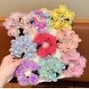 4PCS Girls Ballet Bun Covers Flower with Pearl Shaped Dance