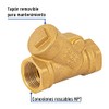 Foset VACHE-3/4, Válvula check de latón de 3/4", latón