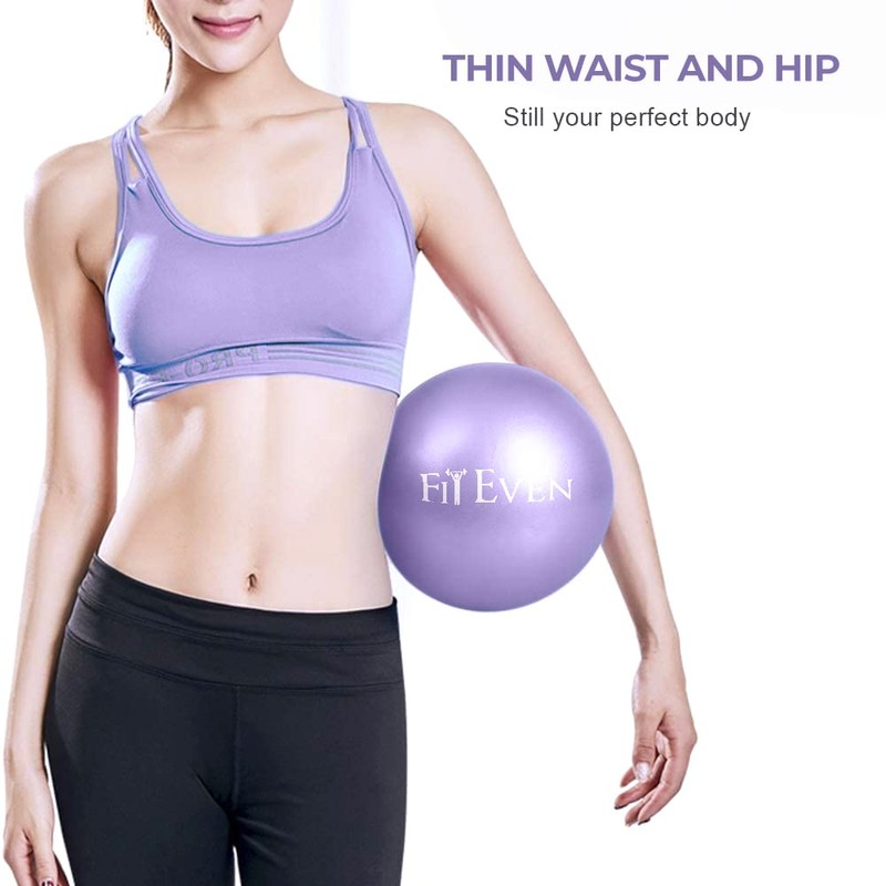 Fit Even Exercise Ball Purple, 9 Inch Soft PVC -