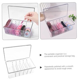 PACKOVE Eyelash Extension Tools Holder with Convenient Cover Capacity Cosmetic Storage Box for Professional Salon Home Use Stylish and Versatile Organizer for Makeup Tools