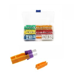 zalati Car Fuses 120 Pieces Blade Fuses with 1 Piece Fuse Puller and Storage Box for Car, RV, Truck, Motorcycle - 5A-30A Standard Size