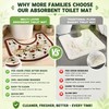 U-Shaped Toilet Mat for Bathroom, Diatomaceous Earth Potty Training Mat