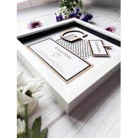 The Little Gem Company - Luxury Box Frame Gift with Wooden Letter & Beautiful Quote - Perfect for Mothers Day | Fathers Day | Birthday | Christmas (Godmother)