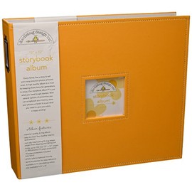 Doodlebug Design Storybook for Scrapbooking Album, 12 by 12-Inch, Tangerine