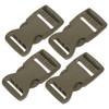 Operitacx Adjustable Backpack Buckles 4pcs Plastic Buckle Clips Quick Slide