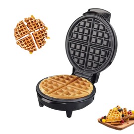 Lifeeverkeep Round Classic Waffle Maker-Belgian Waffle Maker With Nonstick Surface For Easy Cleaning - Great Holiday Gift