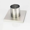 PHASAT Brass Floor Drain Contemporary 4 inches Square, with Removable
