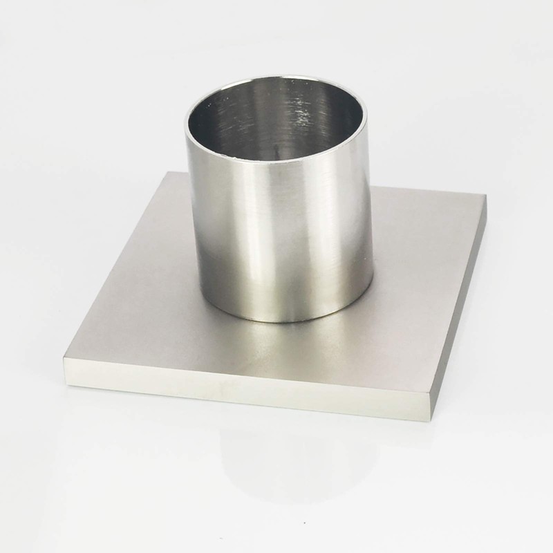 PHASAT Brass Floor Drain Contemporary 4 inches Square, with Removable