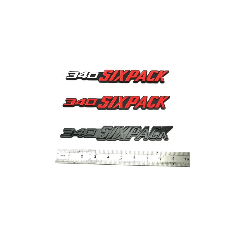 2PCS Side Emblems 3D Decal Sticker Nameplate Replacement for 340