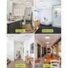 6PACK LED Flush Mount Ceiling Light, 3CCT Selectable 3000K-4000K-6500K &