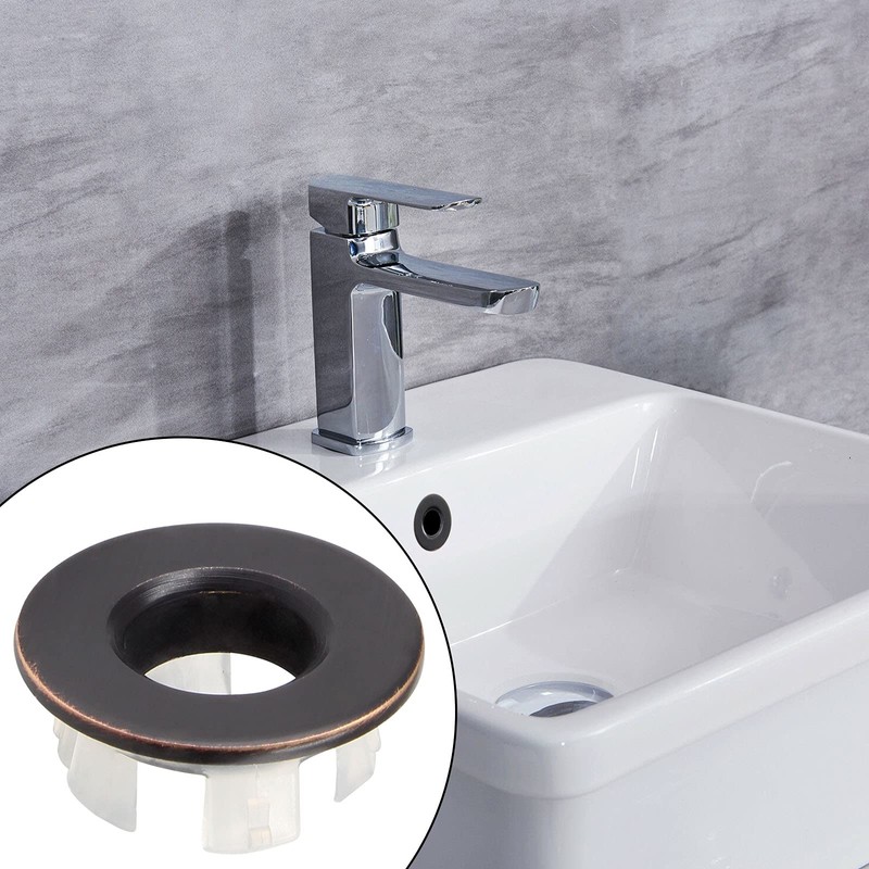 Murtenze 3Pcs Sink Overflow Ring, Sink Basin Trim Overflow Cover