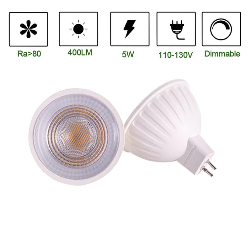 ukzboss Mr16 led Bulb 120V Dimmable 5w 2700K Warm White