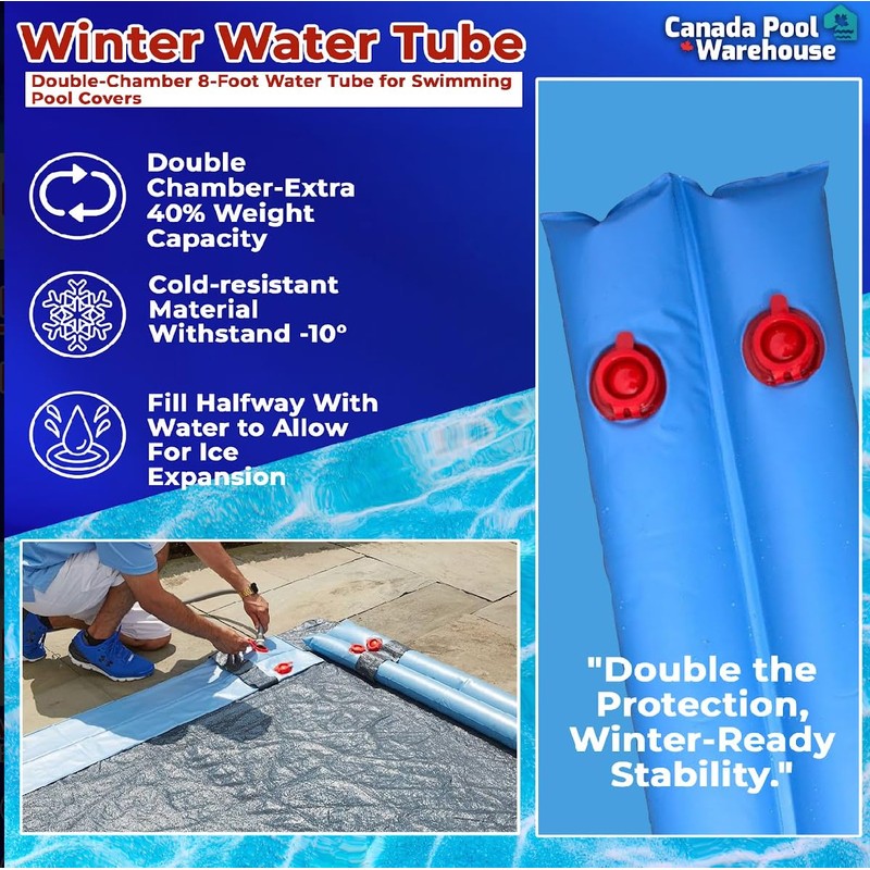 Water Logs for Winter Pool Covers Blue Water Tubes 8