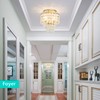 GlowEasely Modern Capiz Shell Chandelier Ceiling Light, Costal Design Close