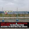No Unauthorized Persons Allowed Beyond This Point - Safety Warning