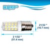 HQRP 2-Pack 110V E17 Dimmable LED Light Bulb Cool White