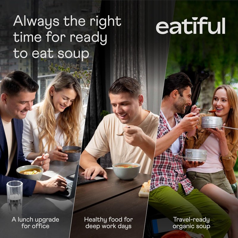 EATIFUL Curry Soup, Made With Organic Vegetables, Thai Ready To