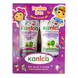 KANICA Kit 2 (2 Shampoo Paraben Free with Aloe Vera and Avocado 13.5 fl oz) (2 Conditioner Paraben Free with Aloe Vera and Avocado 13.5 fl oz)
