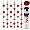 6-Pack 59-in Artificial Flower Garlands, Burgundy Halloween