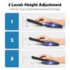 AIMSA Acrylic Tilted Keyboard Holder Wrist Rest, 3-Level Adjustment Keyboard