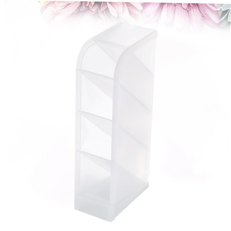 TEHAUX 2pcs Multifunctional Desktop Organizer for Cosmetics and Stationery Transparent