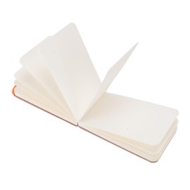 Watercolor Sketchbook, 300gsm Compact and Sturdy Watercolor Paper Convenient to Carry Mini Sketchbook Fine Workmanship Double Sided Diary Book Drawing Paper (Orange)