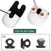 Golf Mallet Putter Cover Head Cover, Birdie Design Magnetic Closure