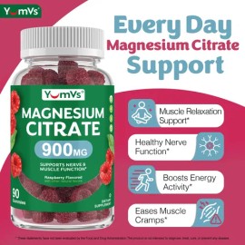 Yum-v's Gomitas De Magnesio Citrato 900 Mg, 90 Gomitas
