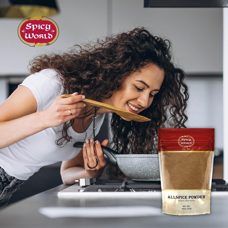 Spicy World Allspice Ground 16 Ounce - Huge 1 Pound