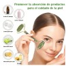 Rodillo De Masaje Facial De Jade Gua Sha Rejuvenece Kit