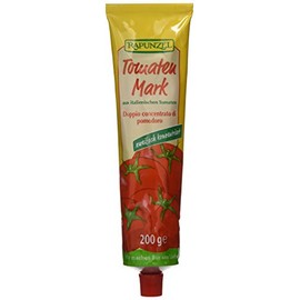 Rapunzel Tomato Paste 22% Tr.M. in Tube, Pack of 4 (4 x 200 g) - Organic