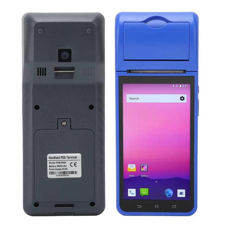 Handheld POS Machine 1280 X 720 HD Screen Thermal Printing