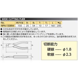 Nepros Heavy Duty Diagonal Cutting Pliers