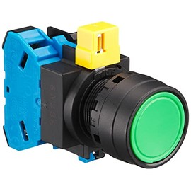 IDEC(アイデック) φ22 HWシリーズ 押ボタンスイッチ 平形 モメンタリ形 HW1B-M110G 緑