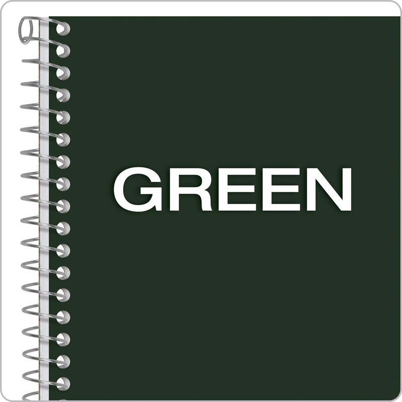 Ampad Single Wire Notebook, Recycled, Size 8x5, 1 Subject ,Green