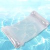 Inflatable Pool Hammock with Glitter, Floating Water Mat, Transparent Air