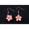 Miniblings Flower Earrings Pendant Red White Summer Garden Flowers Flower