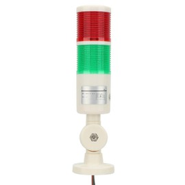 Domary 24VDC Machine Light LED Indicator Constant Light Warning Signal Caution Red Green Foldable Base Design for Machine Tools Mechanical Equipment