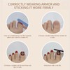 GlamRays Pack of 24 Rainbow Stickers Toenails Short Square False