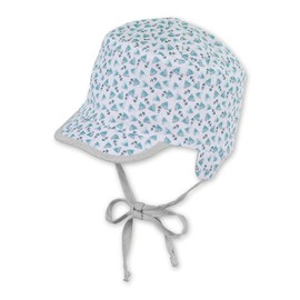 Sterntaler Baby Boys' Reversible Peaked Cap, Turquoise (turquoise 435)