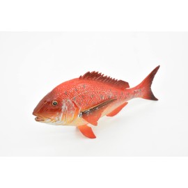 Red Snapper, Fish, Onaga, Rockfish, Very Realistic Rubber Figure, Model, Educational, Animal, Hand Painted Figurines, 7" CH036 BB75