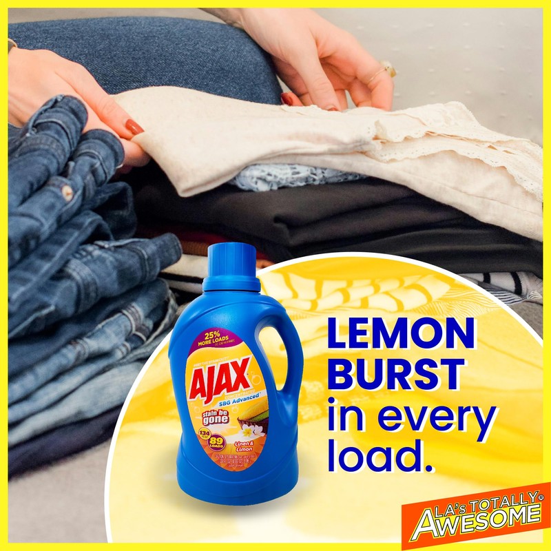 La's Totally Awesome Ajax SBG Advanced Laundry Detergent, Linen &